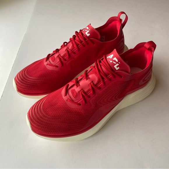 APL Athletic Propulsion Labs Streamline Red White Running Sneakers 10.5 mens - Picture 5 of 12